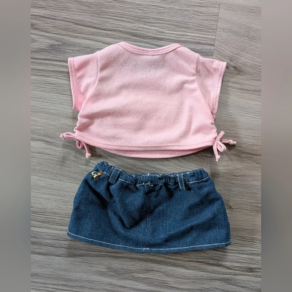 Build A Bear‎ Princess Outfit Jean Skirt Like New Fits Most